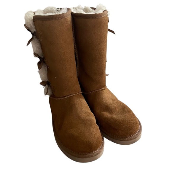 Koolaburra by UGG Victoria Tall Brown Winter Boots with Plush Lining Women Size - Picture 2 of 10